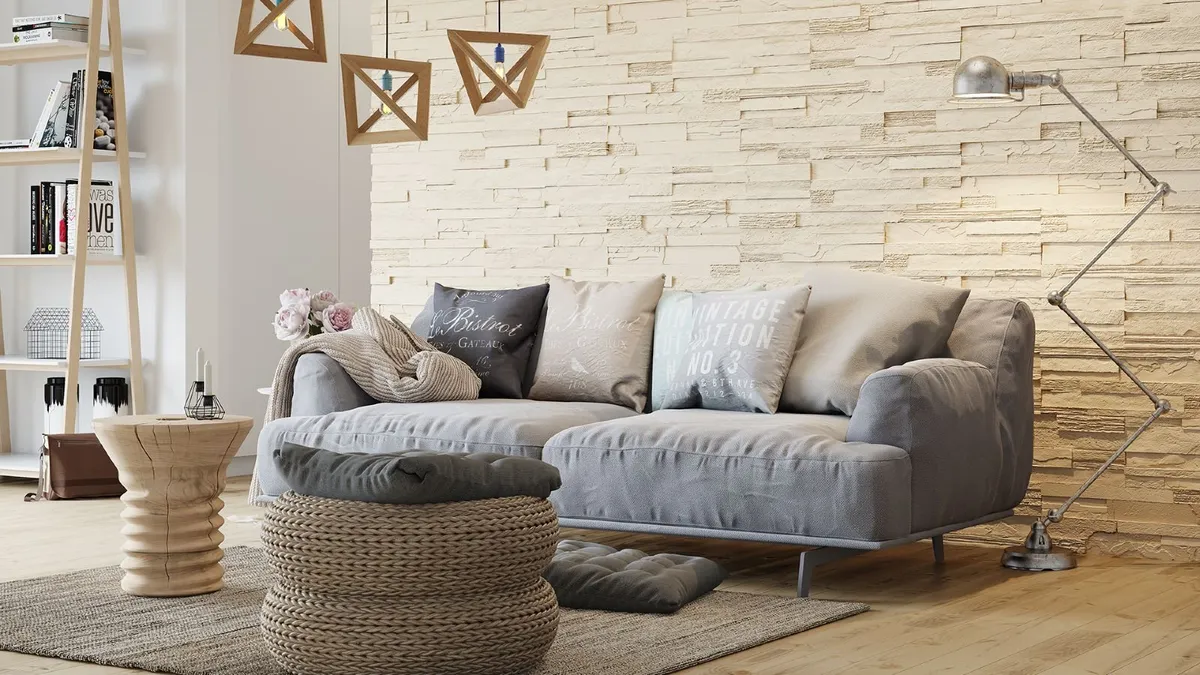 Creta Cream Internal Stone Cladding - Image 1