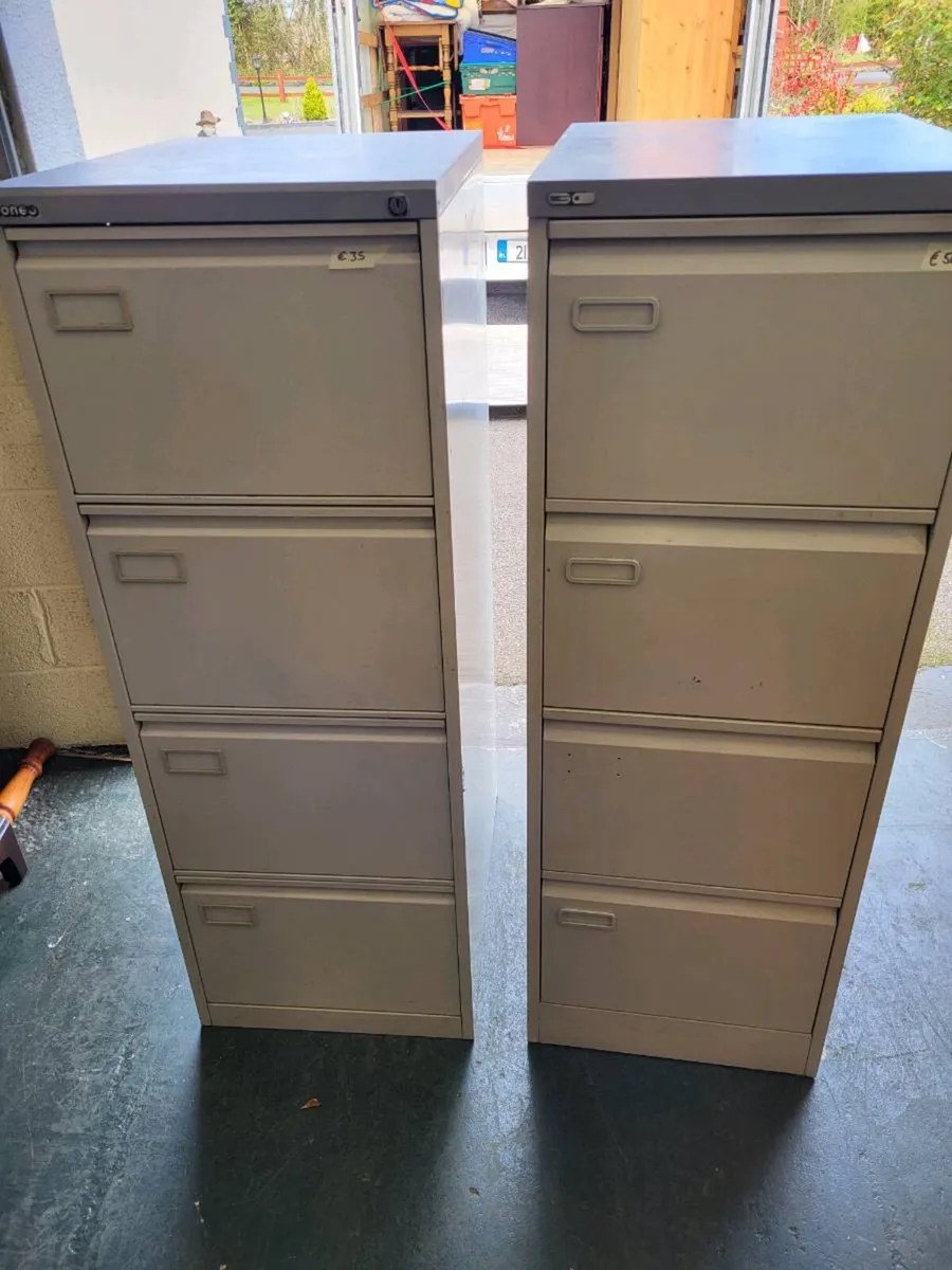 Four Drawer Filing Cabinets - Image 1