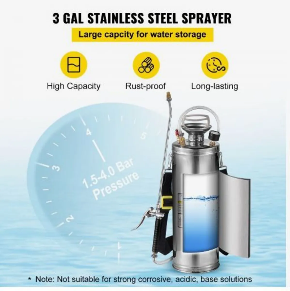 Stainless Steel Sprayer 10L Household - Image 1