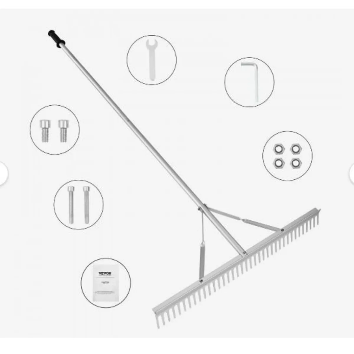 Landscape Rake, 915mm Head Aluminum - Image 1