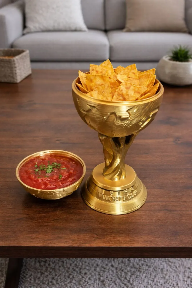 FIFA-Style Trophy Bowl – Perfect for Snacks & Game - Image 1