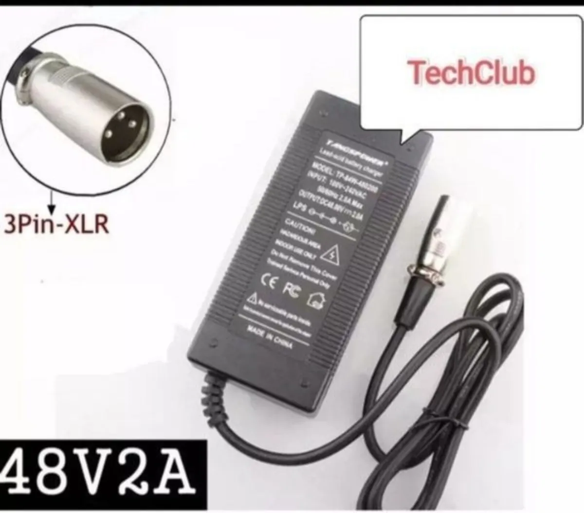 48V 2A  Charger 54.6V Electric Bicycle Scooter