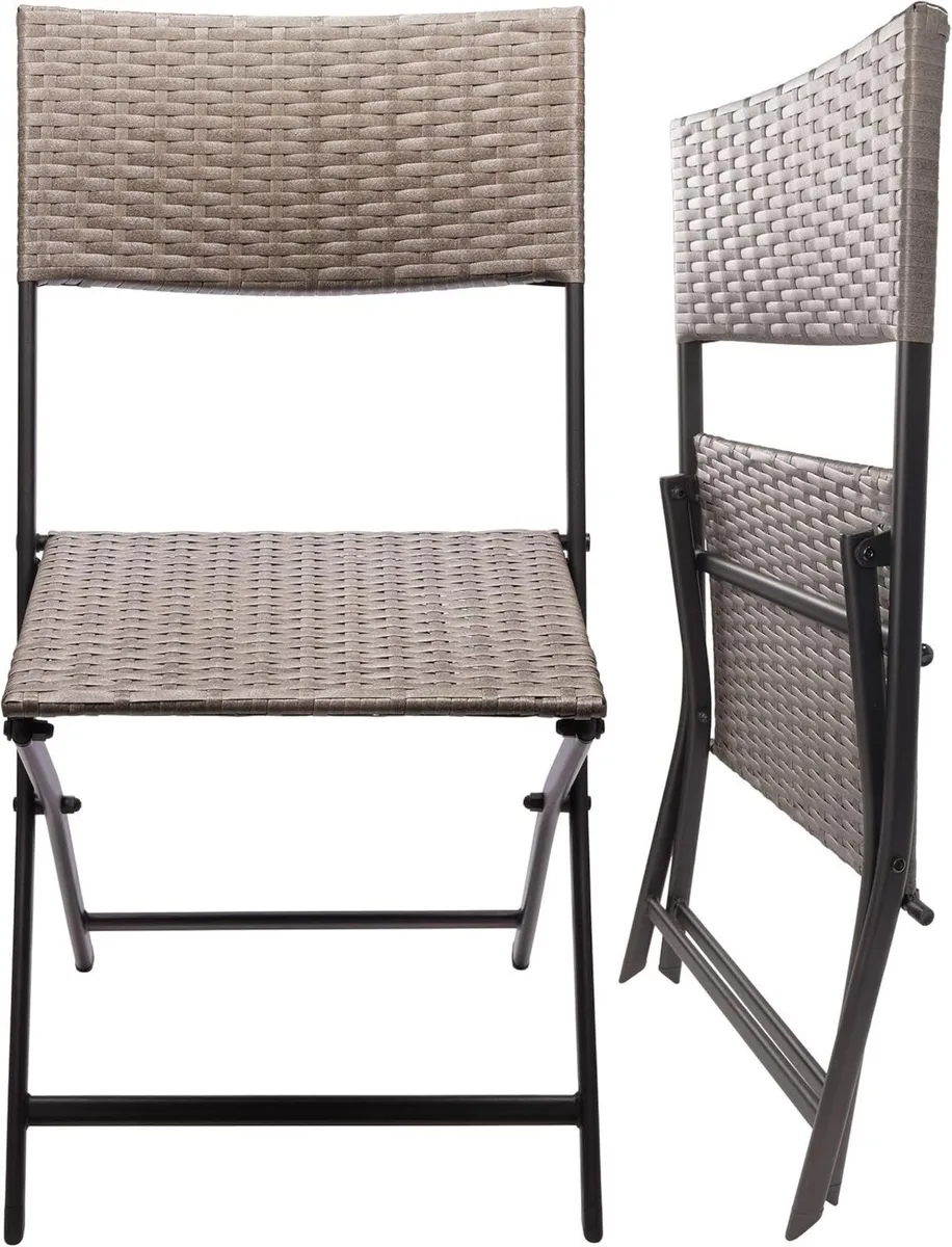 Set of 4 Garden Chair Toskana - Polyrattan - Image 3