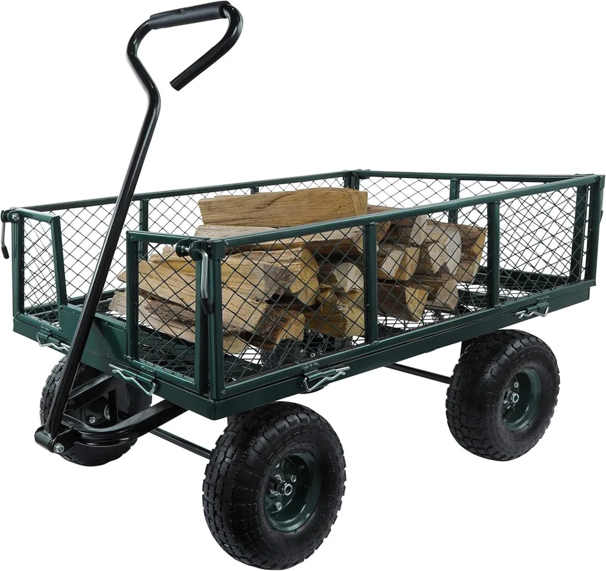 Utility Steel Garden Cart Trolley 350kg Heavy - Image 3