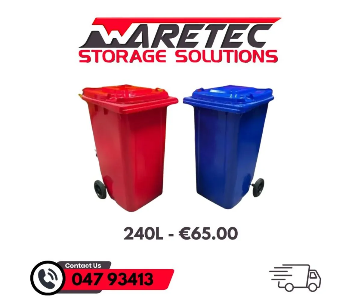 3x wheelie bins forsale