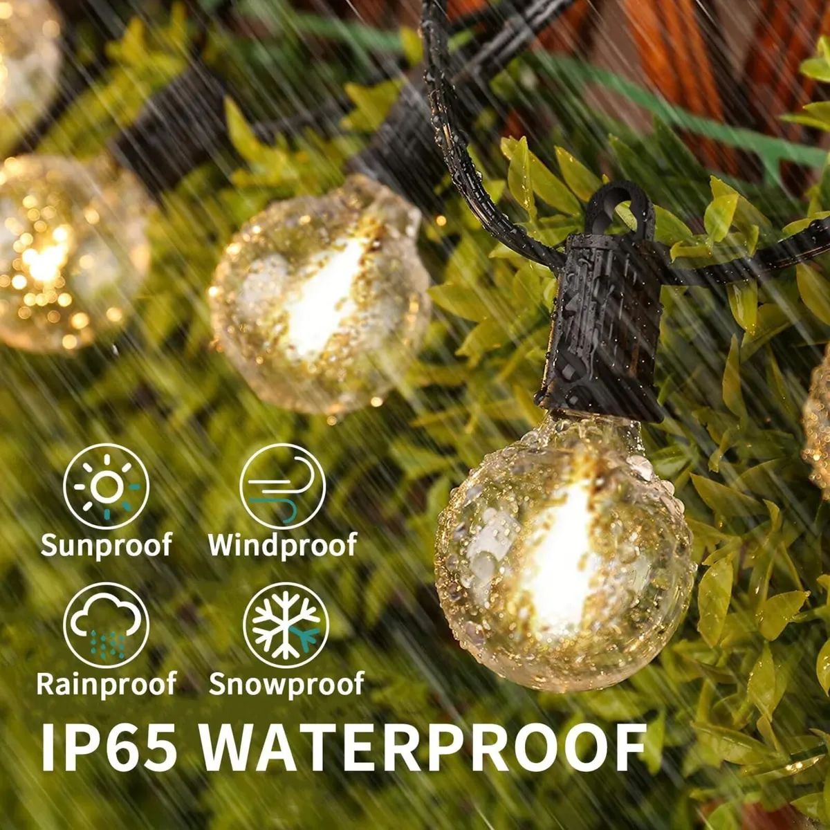 Festoon Lights Outdoor 45M String Mains Powered - Image 4