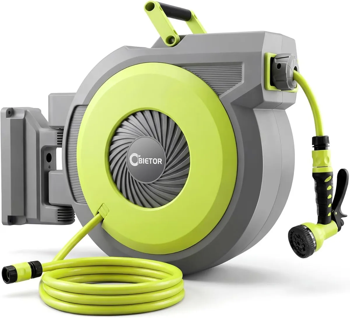 Retractable Garden Hose Reel Wall Mounted Heavy - Image 1