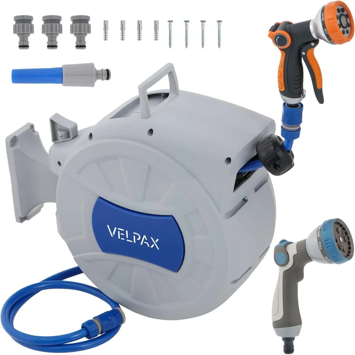 Retractable Hose Reel Wall Mounted 30m Garden - Image 1