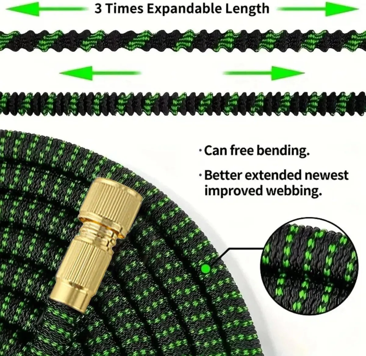 Expandable Garden Hose 150ft Hosepipes for - Image 3