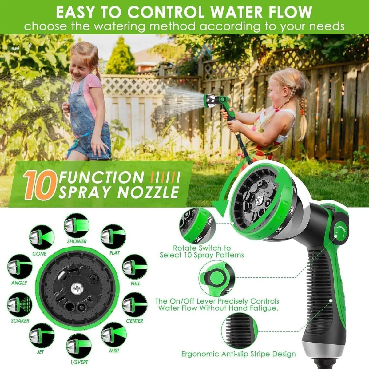 Expandable Garden Hose 150ft Hosepipes for - Image 4