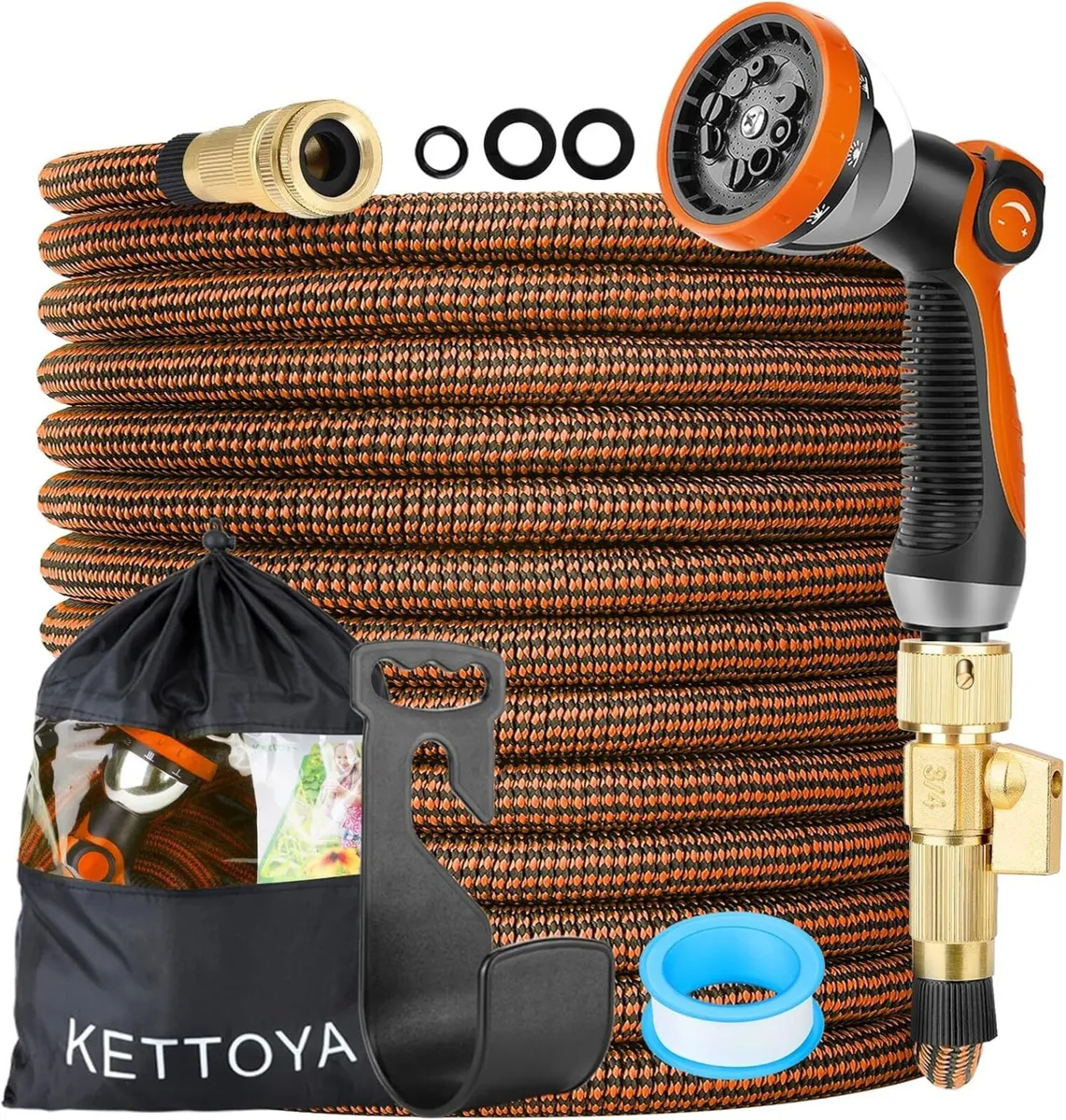 150FT Expandable Garden Hose Pipe with 10-Pattern - Image 1