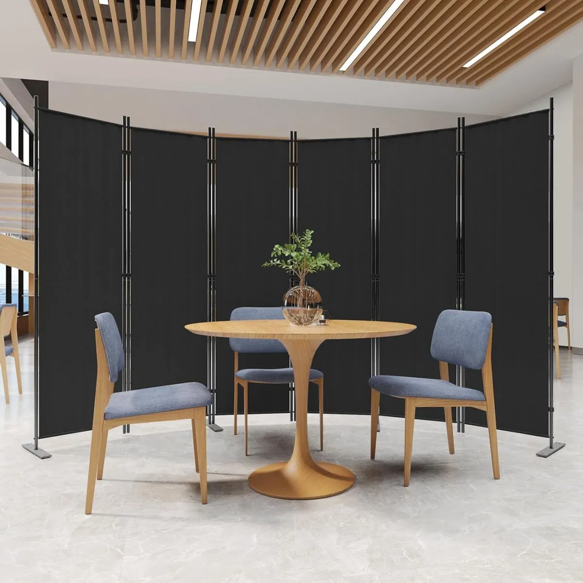 6 Panels Ft Room Divider and Folding Privacy - Image 3