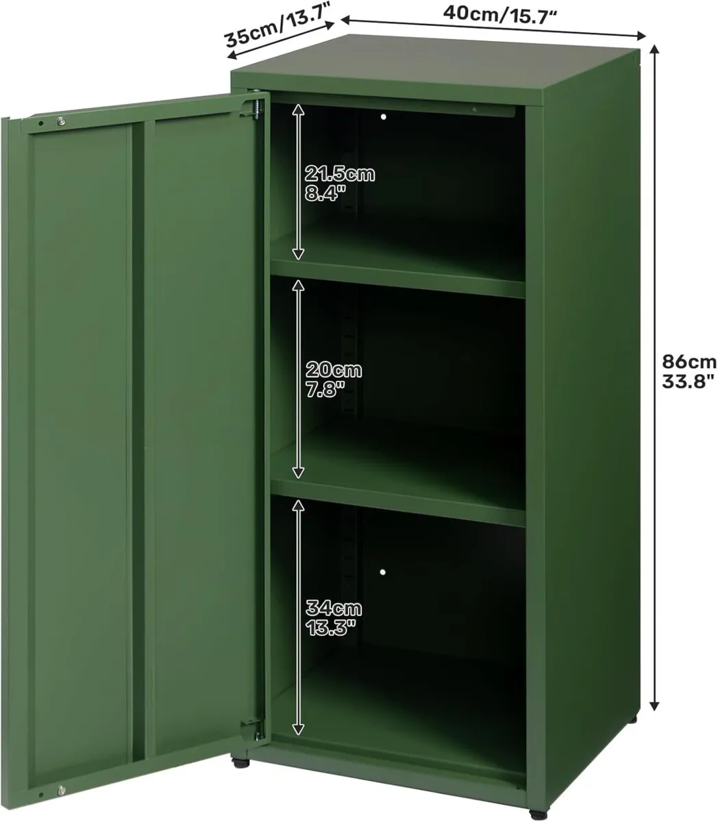 3-Drawer Mobile File Cabinet Filing Under Desk - Image 3