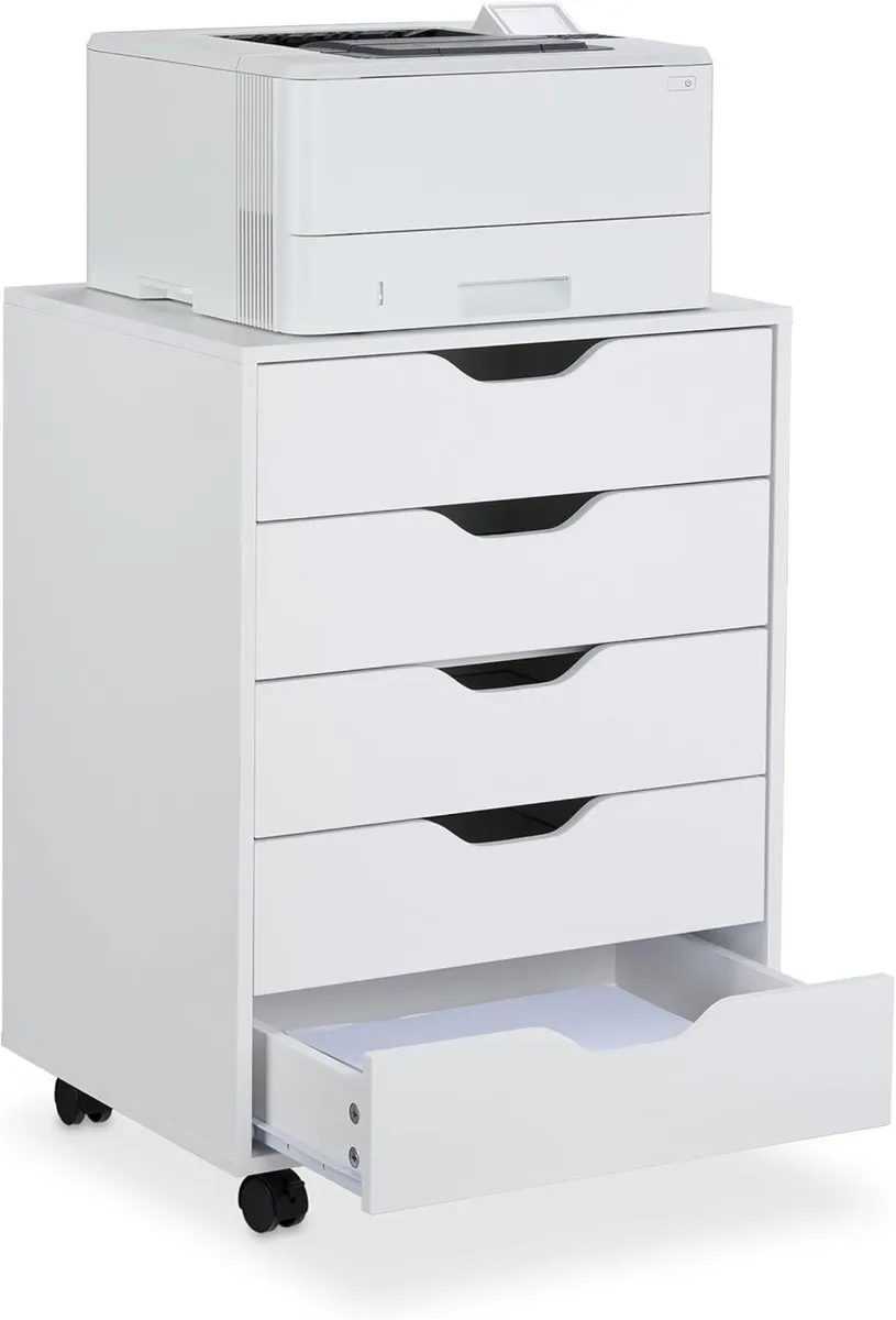 Mobile File Cabinet 5 Drawers 66.5 x 48 39.5 cm - Image 1
