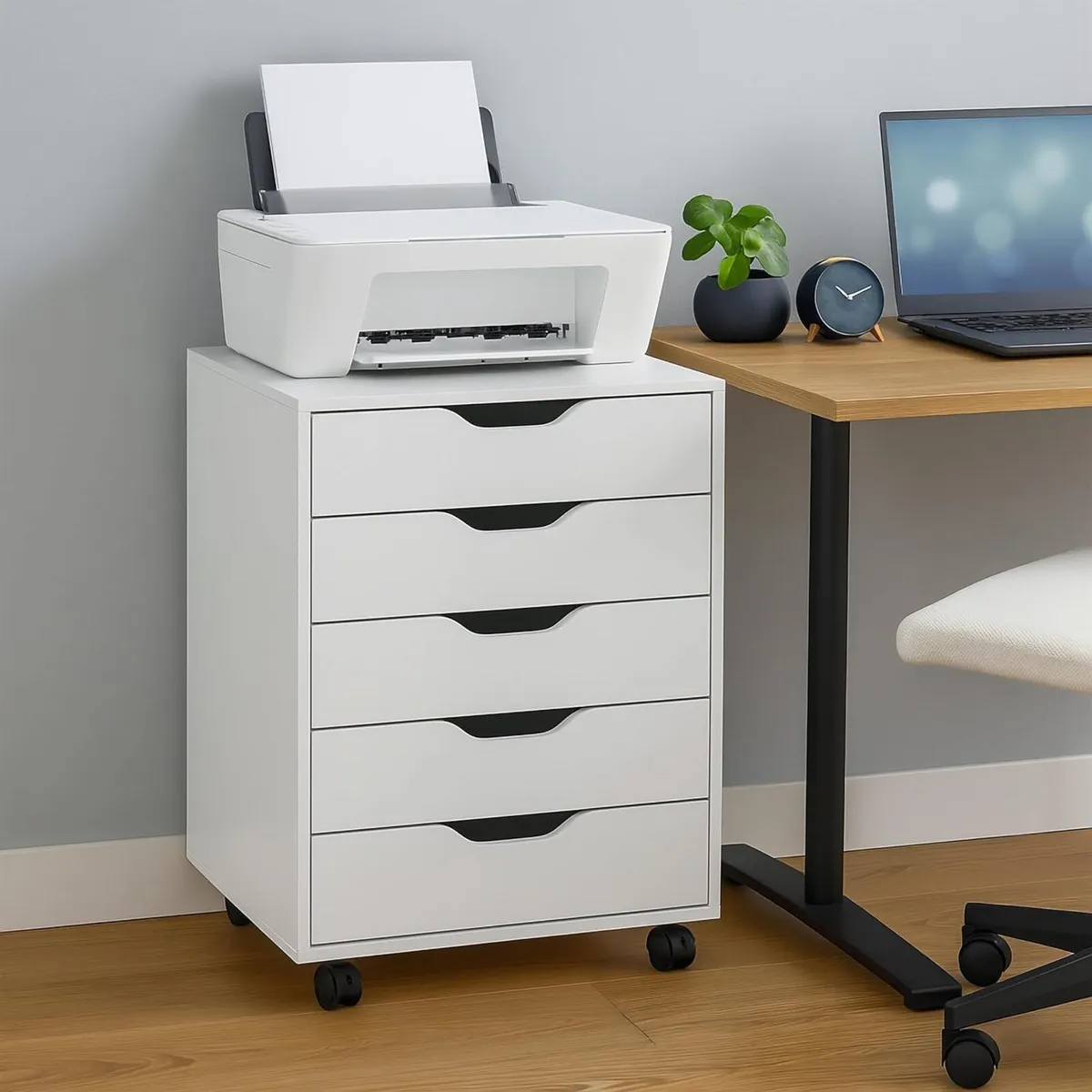 Mobile File Cabinet 5 Drawers 66.5 x 48 39.5 cm - Image 2