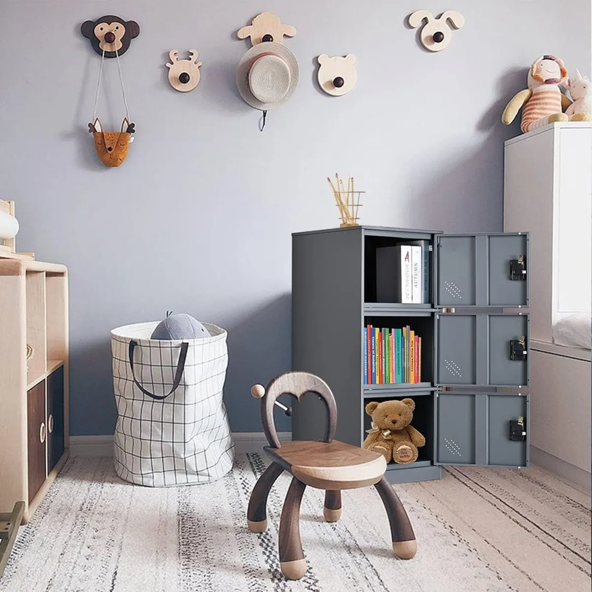 Vertical Single Tier Small Locker with Padlock - Image 2