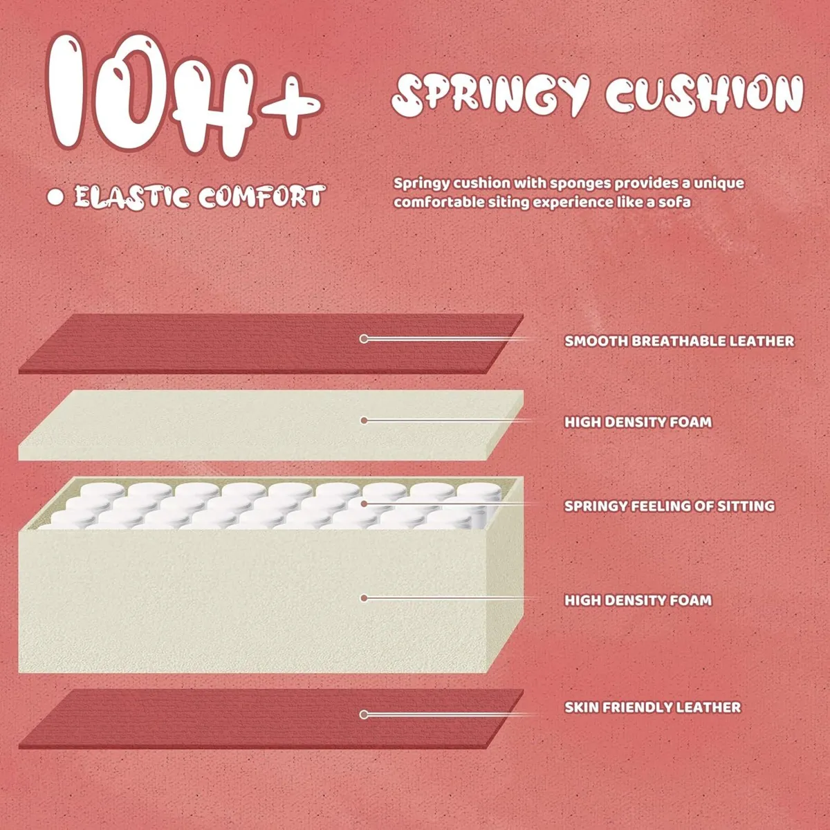 Ergonomic Gaming Chair with Footrest Lumbar - Image 4