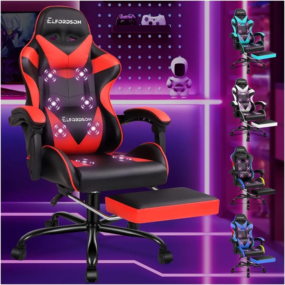 Massage Gaming Chair for Kids Adults Ergonomic - Image 1