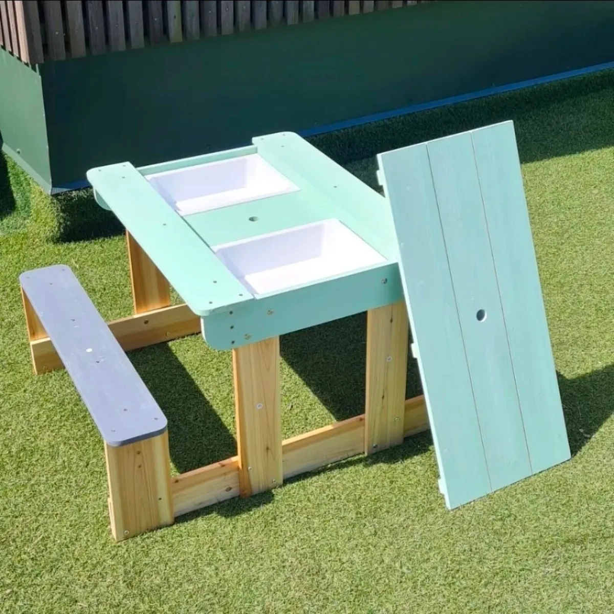 Kids Wooden Sand and Water Table - Image 3