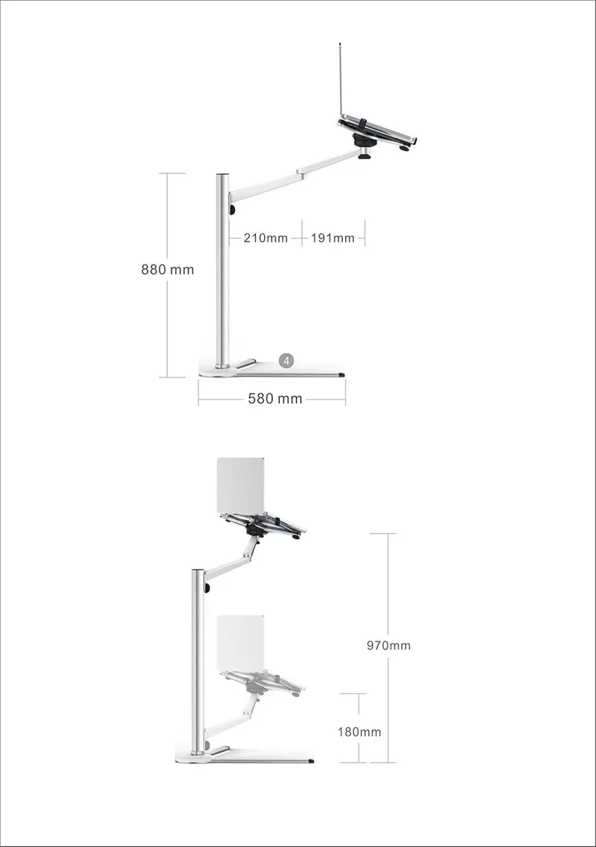 Universal Aluminium Laptop Tablet Multi Function - Image 3
