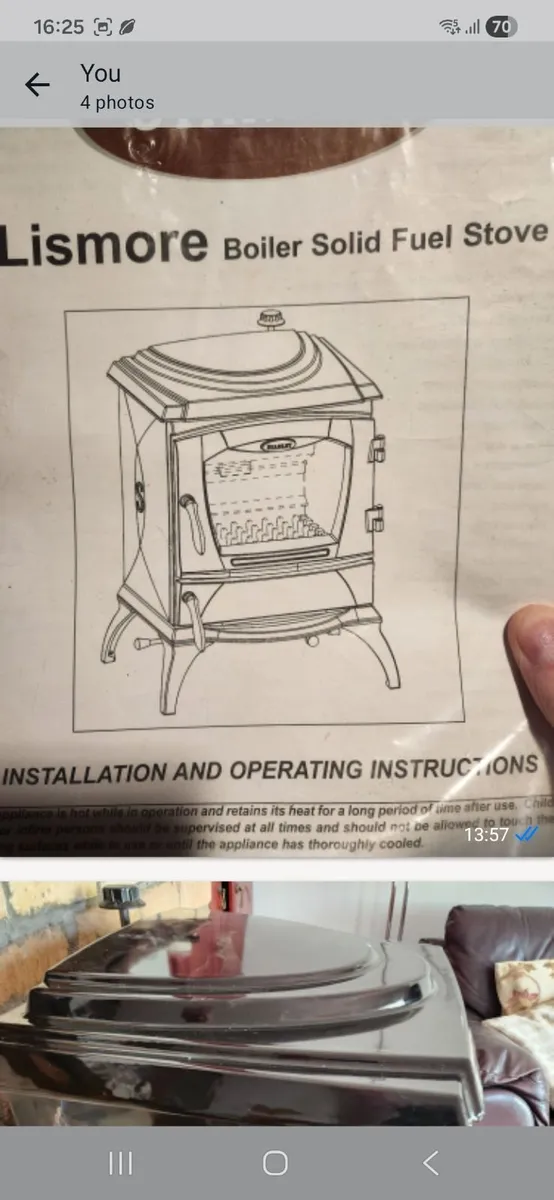 Solid fuel stanley stove - Image 1