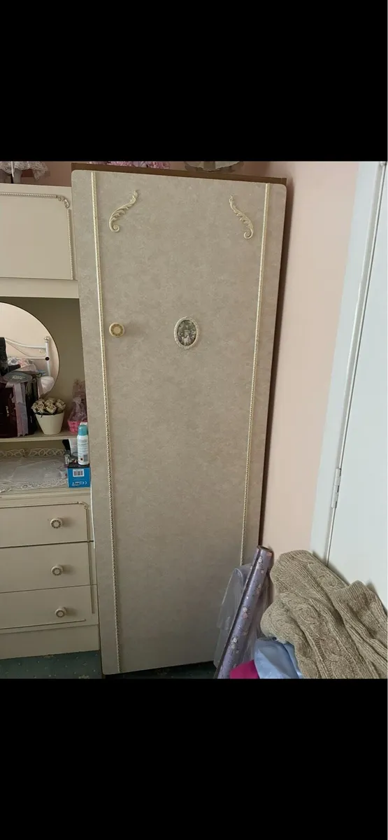 Pair of solid wardrobes for sale - Image 1