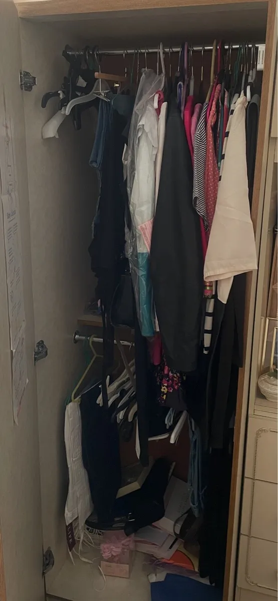 Pair of solid wardrobes for sale - Image 2