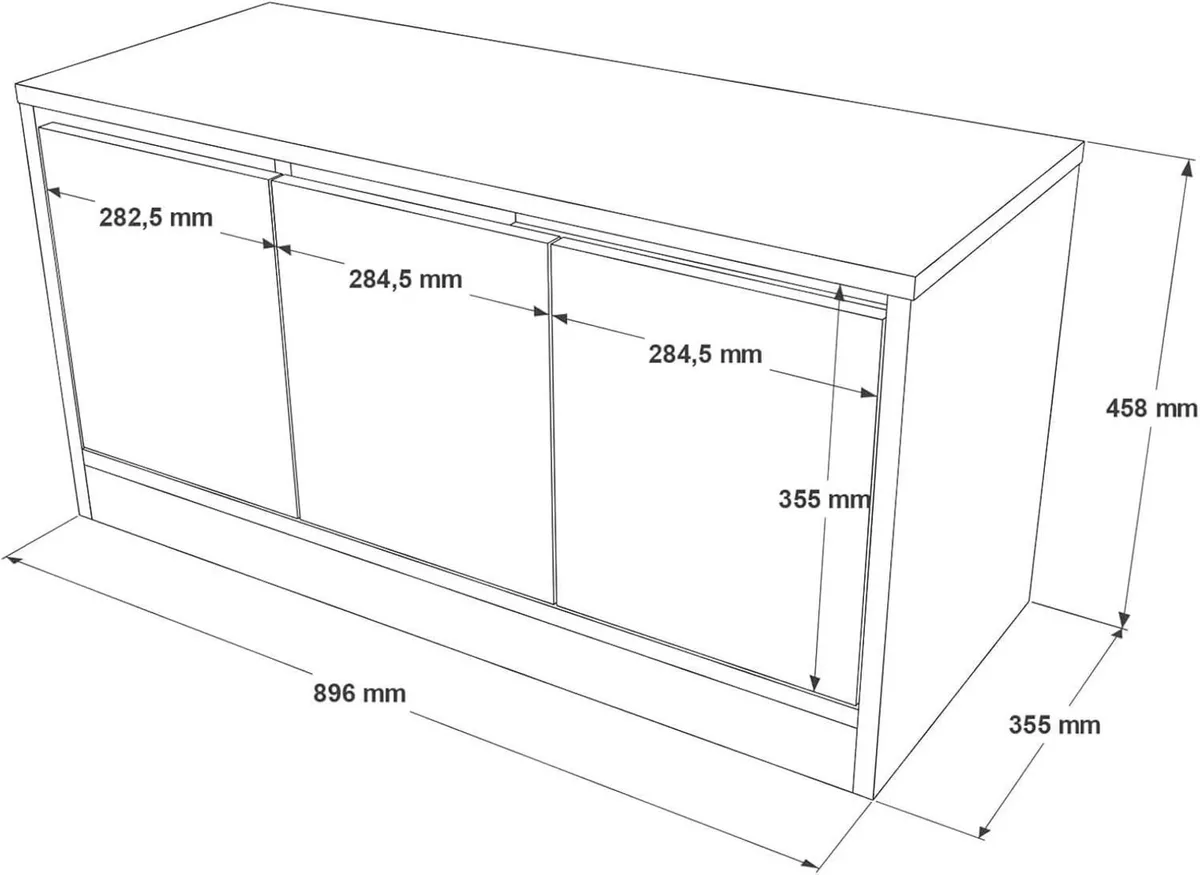 Storage Bench Shoe with Seat Dark Grey Oak Color - Image 3