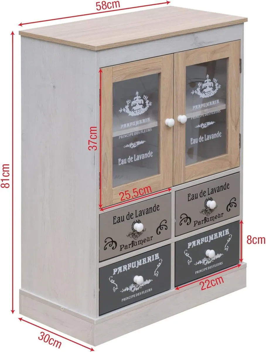 Shabby Sideboard Self-Supporting Kitchen Cupboard - Image 3