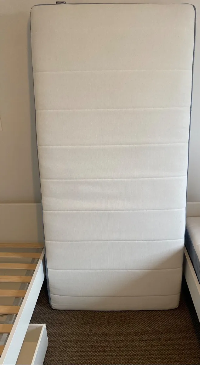 Ikea Pocket sprung, firm/light blue Mattress - Image 1