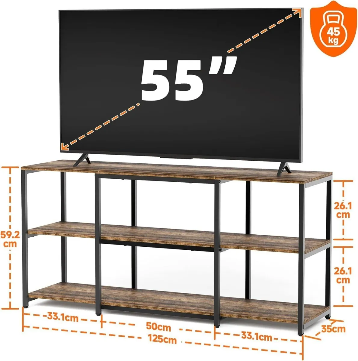 TV Stand Cabinet Wooden Unit for 32 40 50 55 Inch - Image 3