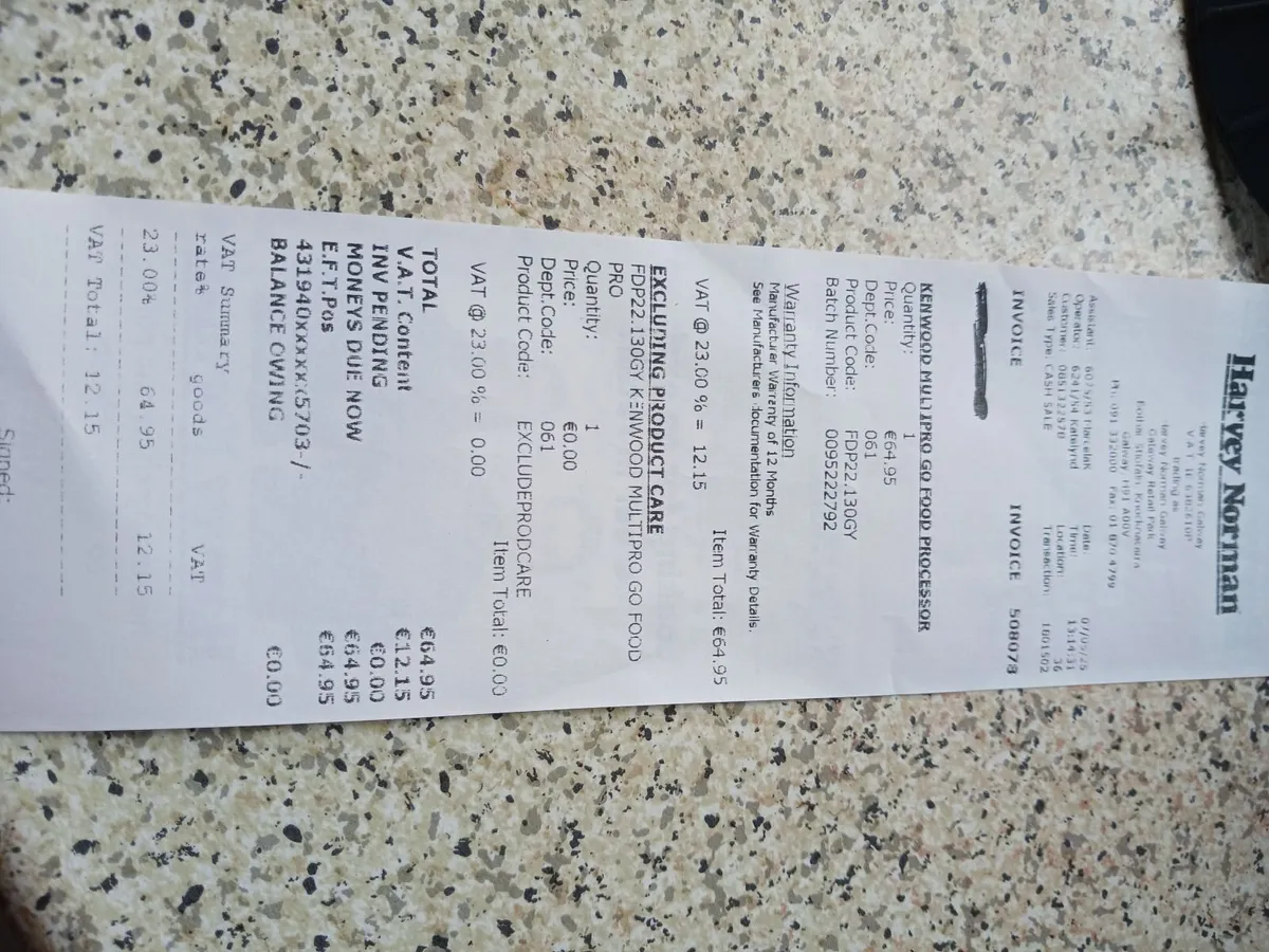 MultiPro Go Kenwood Food Processor FDP22. - Image 4