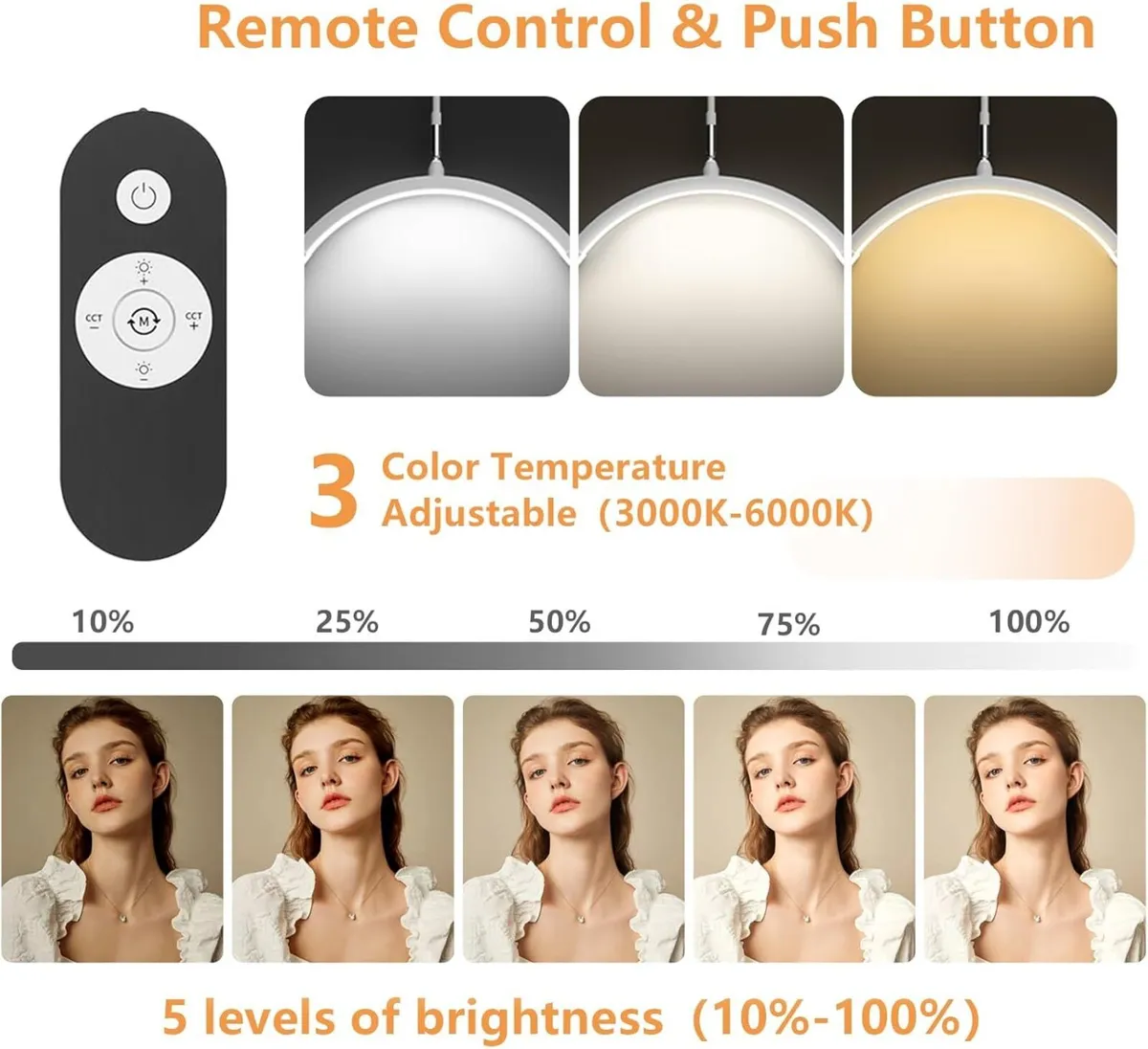 Half Moon Light Beauty Lamp Floor Standing Lash - Image 2