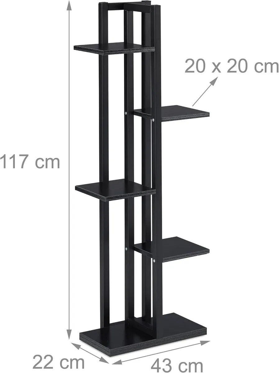 Metal Flower Stand 5-Tier Indoor Pot Shelf Ladder - Image 3