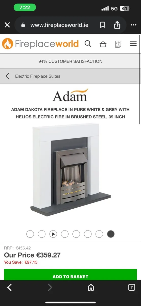 Adam dakota fireplace - Image 1