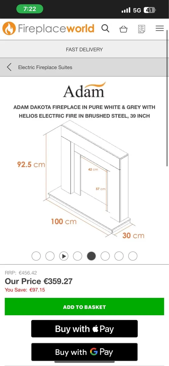 Adam dakota fireplace - Image 2
