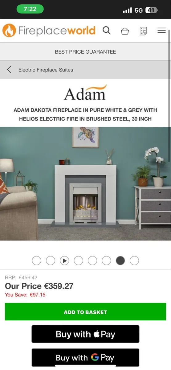 Adam dakota fireplace - Image 3
