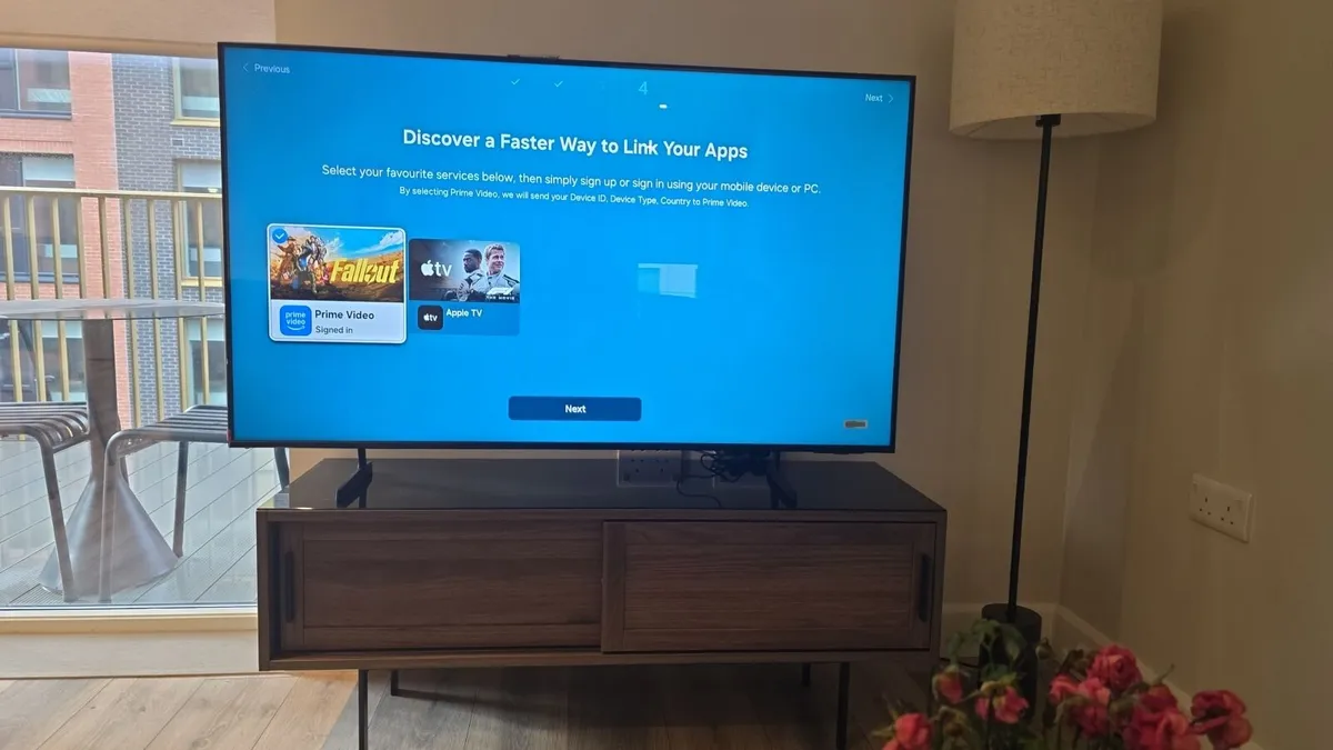 Samsung 55” QLED 4K Smart TV – Like New - Image 1