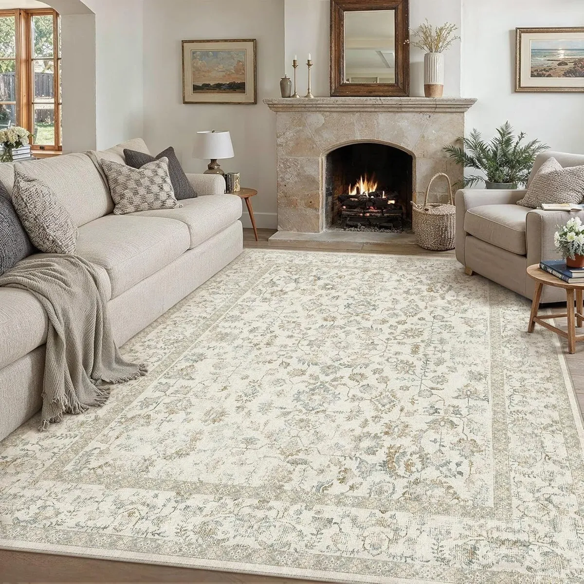 Rugs Living Room 240x300 cm Extra Large Vintage - Image 1