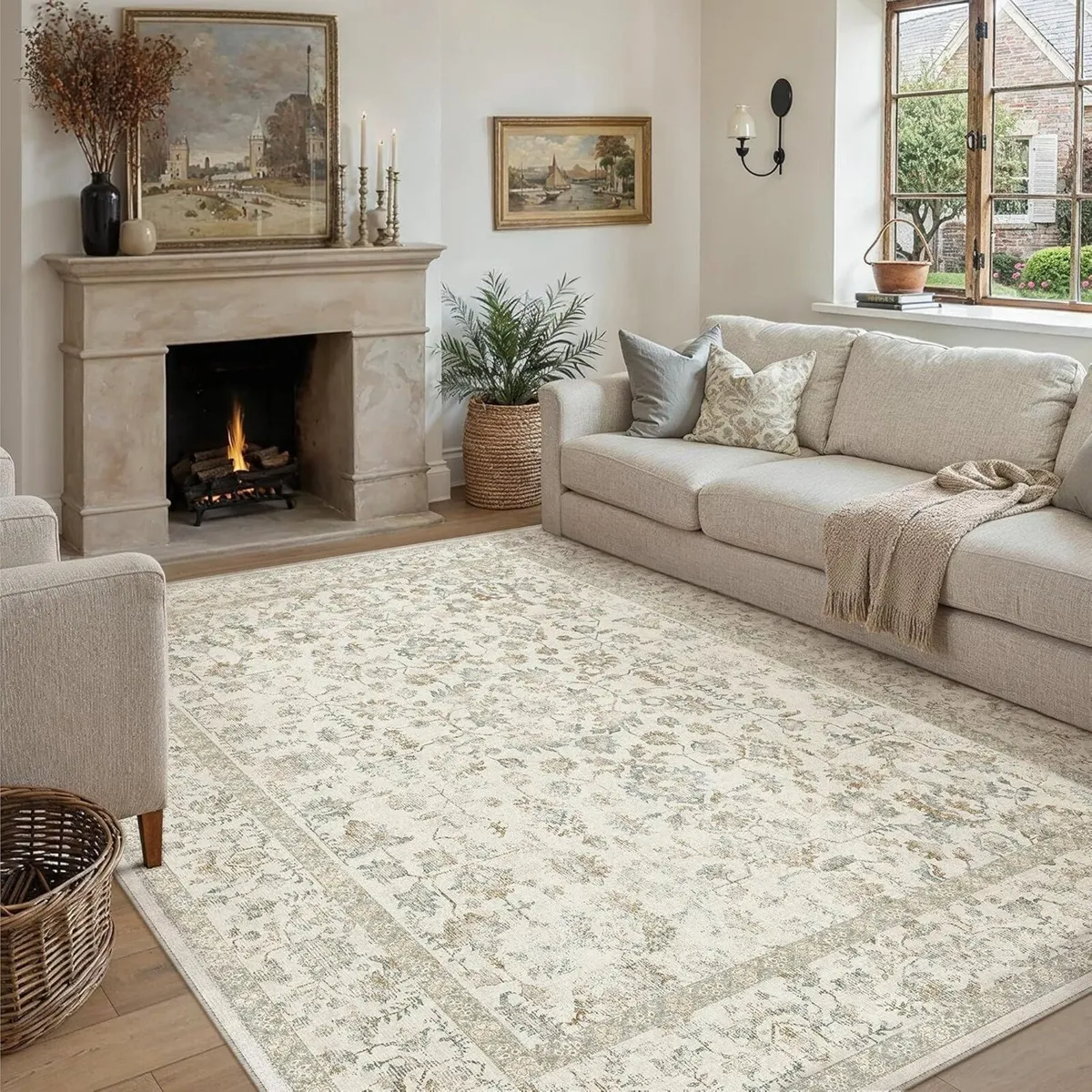 Rugs Living Room 240x300 cm Extra Large Vintage - Image 4