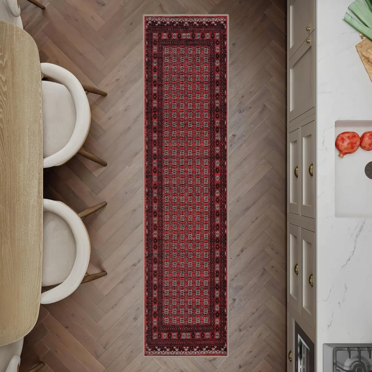 Machine Washable Rug 60x240cm 75% Recycled Cotton - Image 1