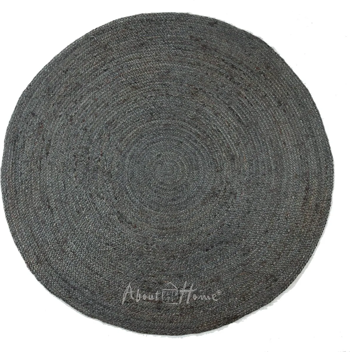 JUTE rug round color GREY (150 cm round) - Image 1
