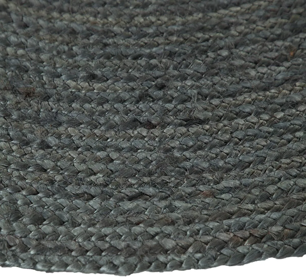JUTE rug round color GREY (150 cm round) - Image 4