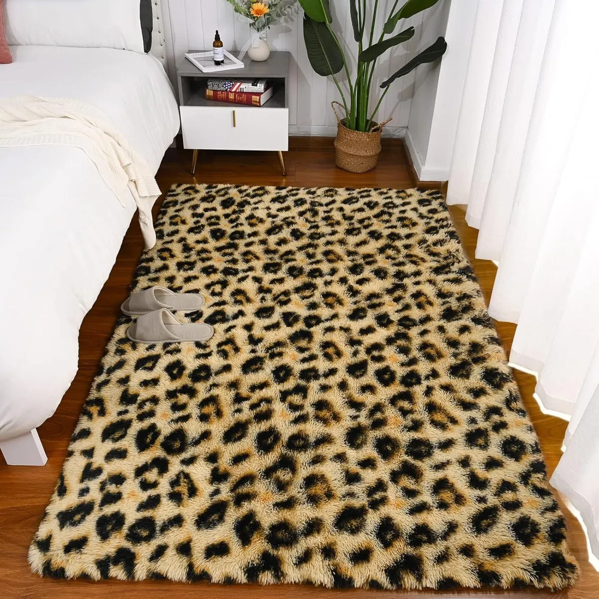 Fluffy Leopard Rug Premium Cheetah Print Rugs - Image 2