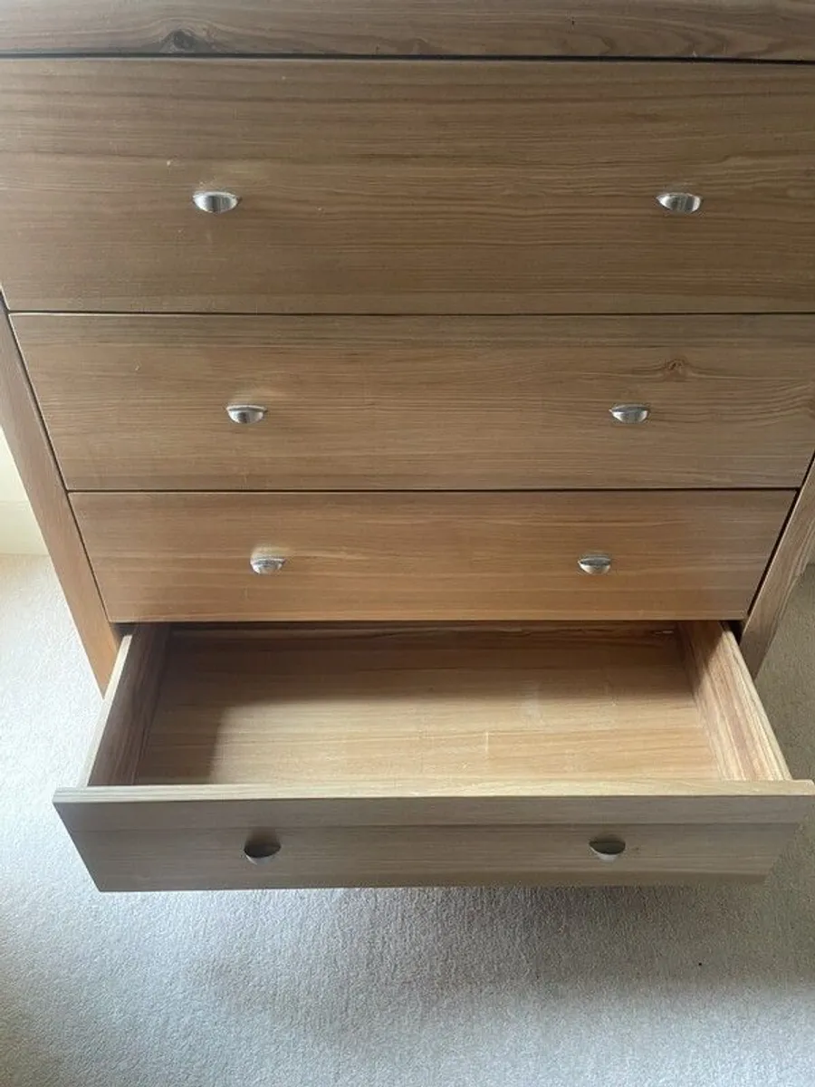 Solid Oak Chest Of Drawers - Image 2