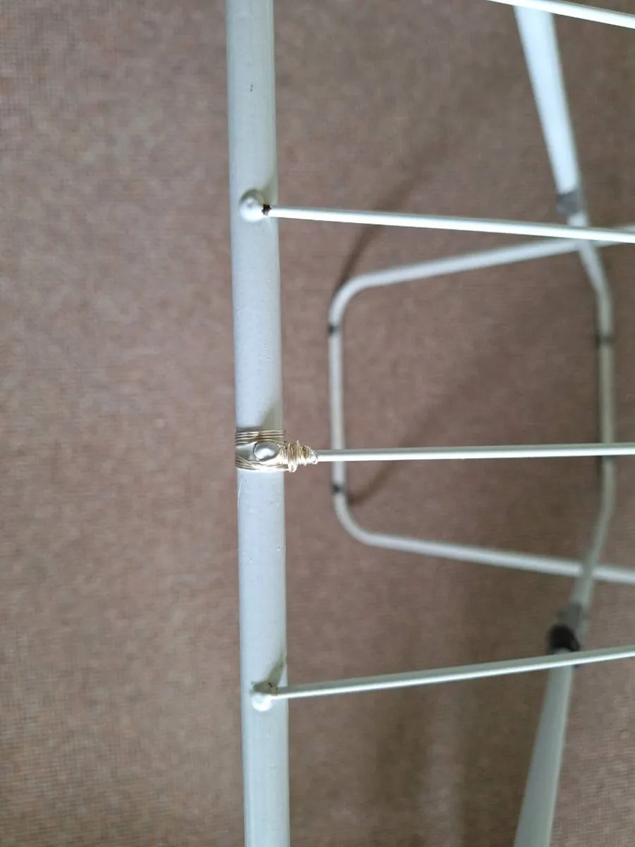 Clothes Horse, White, Foldable - Image 3