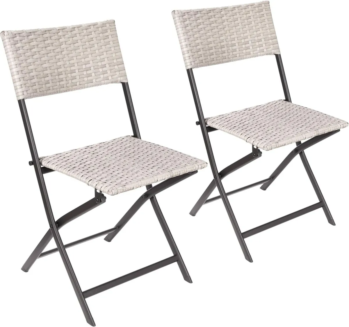 Set of 2 Garden Chair Lugano - Polyrattan - Image 1