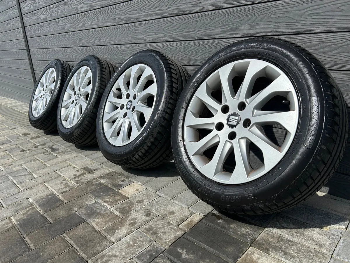 16” GENUINE SEAT LEON ALLOY WHEELS & TYRES - Image 1