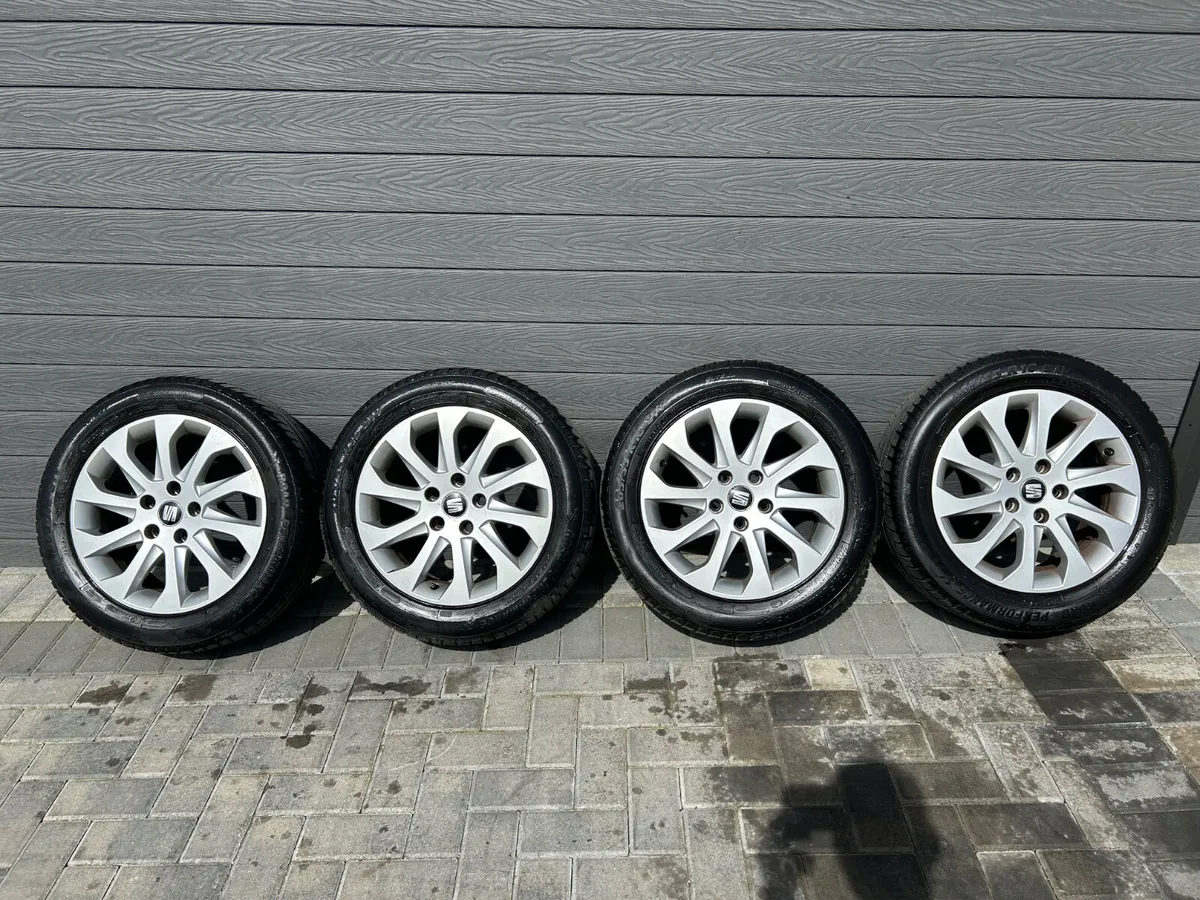 16” GENUINE SEAT LEON ALLOY WHEELS & TYRES - Image 2