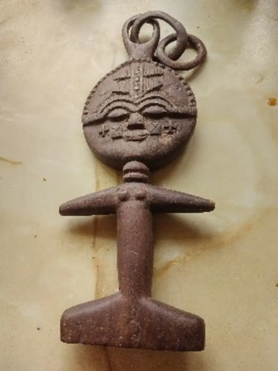 Vintage African wooden icon